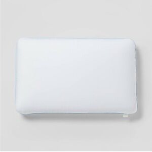 Target White Memory Foam Pillow with Light Blue Edge